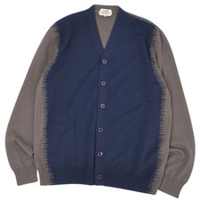 Hermes 21AW Cardigan Long Sleeve Cashmere Tops Mens S Blue Green Used MOLO-0