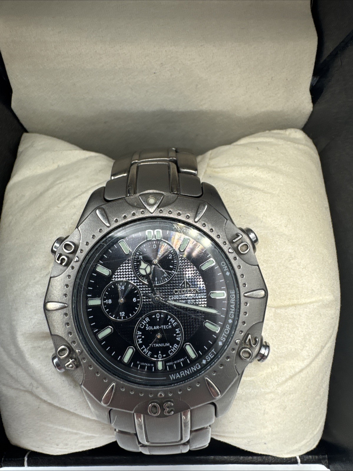 Citizen Monobloc EcoDrive Promaster Titanium 0855-H10350 Chronograph Diver Watch