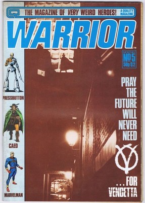 WARRIOR # 5 UK Mag 1982 Alan Moore V FOR VENDETTA MARVELMAN