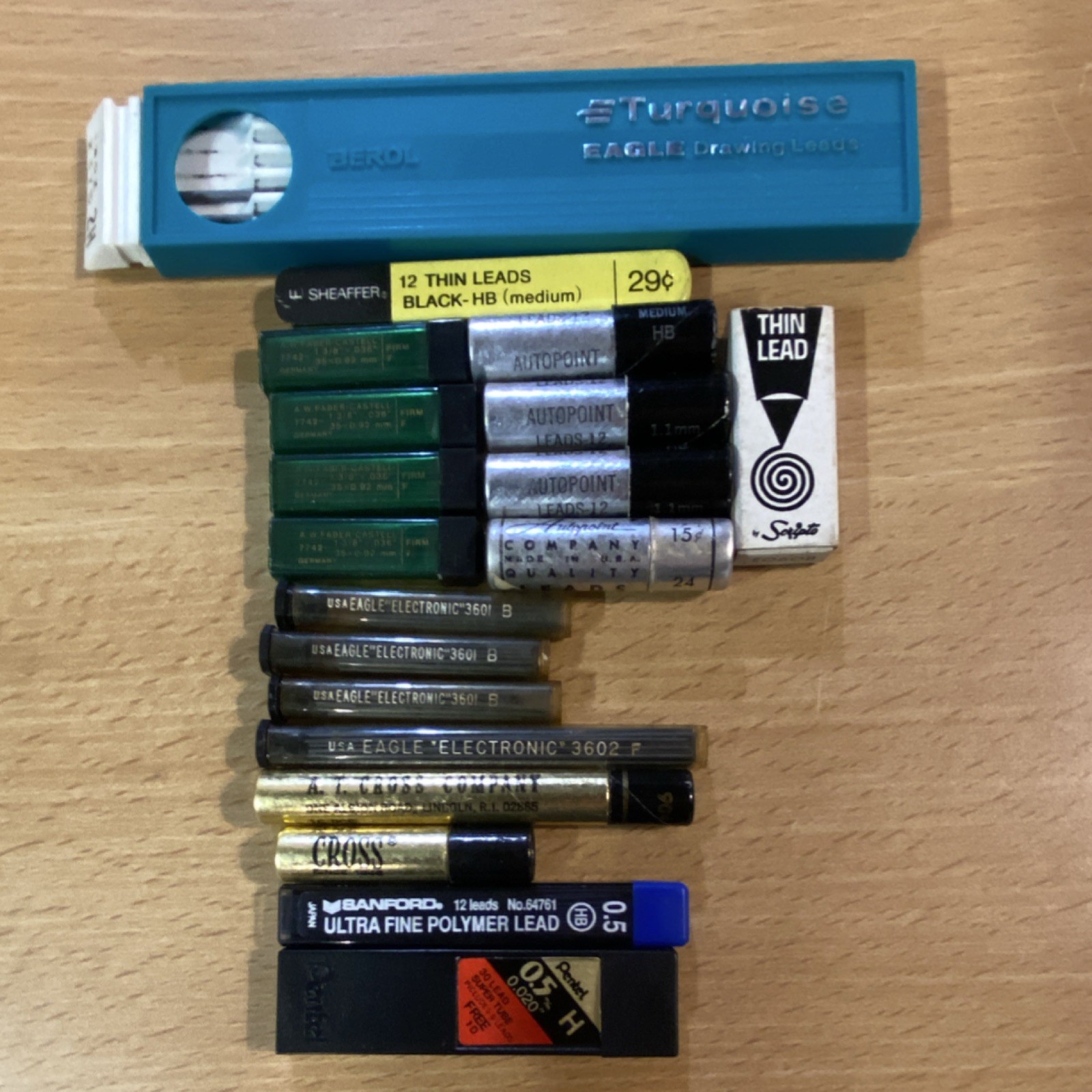 Lead, Berol Sheaffer Autopoint Cross Refills Lot