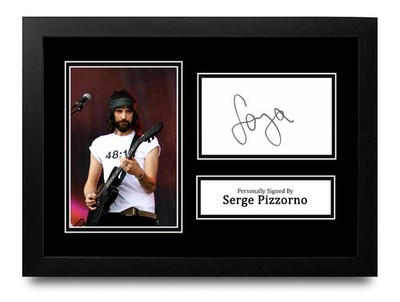 Serge Pizzorno Signed A4 Framed Photo Display Autograph Kasabian Music Signature