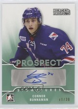 2015 Leaf ITG Heroes & Prospects Prospect Emerald 11/30 Connor Bunnaman Auto 2o7