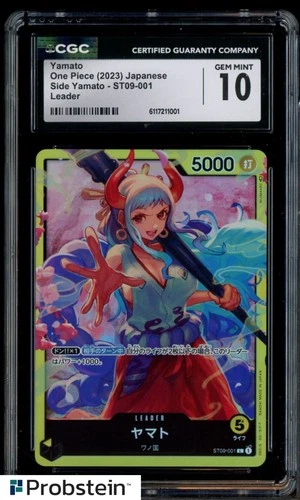 2023 One Piece Japanese Side Yamato ST09-001 Yamato Leader CGC 10 GEM MINT