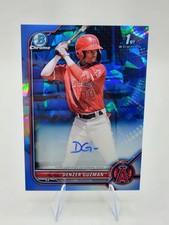 Denzer Guzman 2022 Bowman Chrome 1st Sapphire Edition Prospect Auto