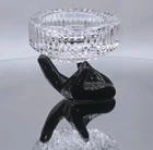 Vintage Waterford Crystal 4in Round Cut Ashtray/Bowl • Ireland • EUC