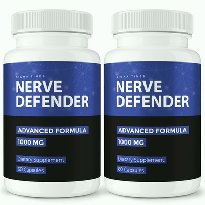 Nerve Defender Capsules, Advanced Supplement for Brain and Nerve Health - 2 Pack