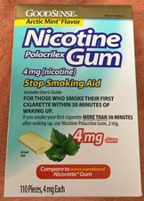 GoodSense Nicotine Gum, 4mg Arctic Mint, 110 Pieces 01/2026