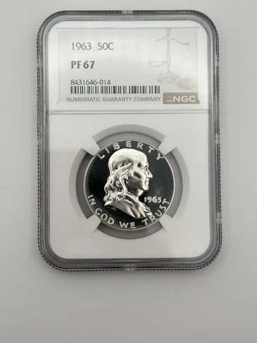 1963 Franklin Half Dollar NGC PF67 Proof Silver 50C