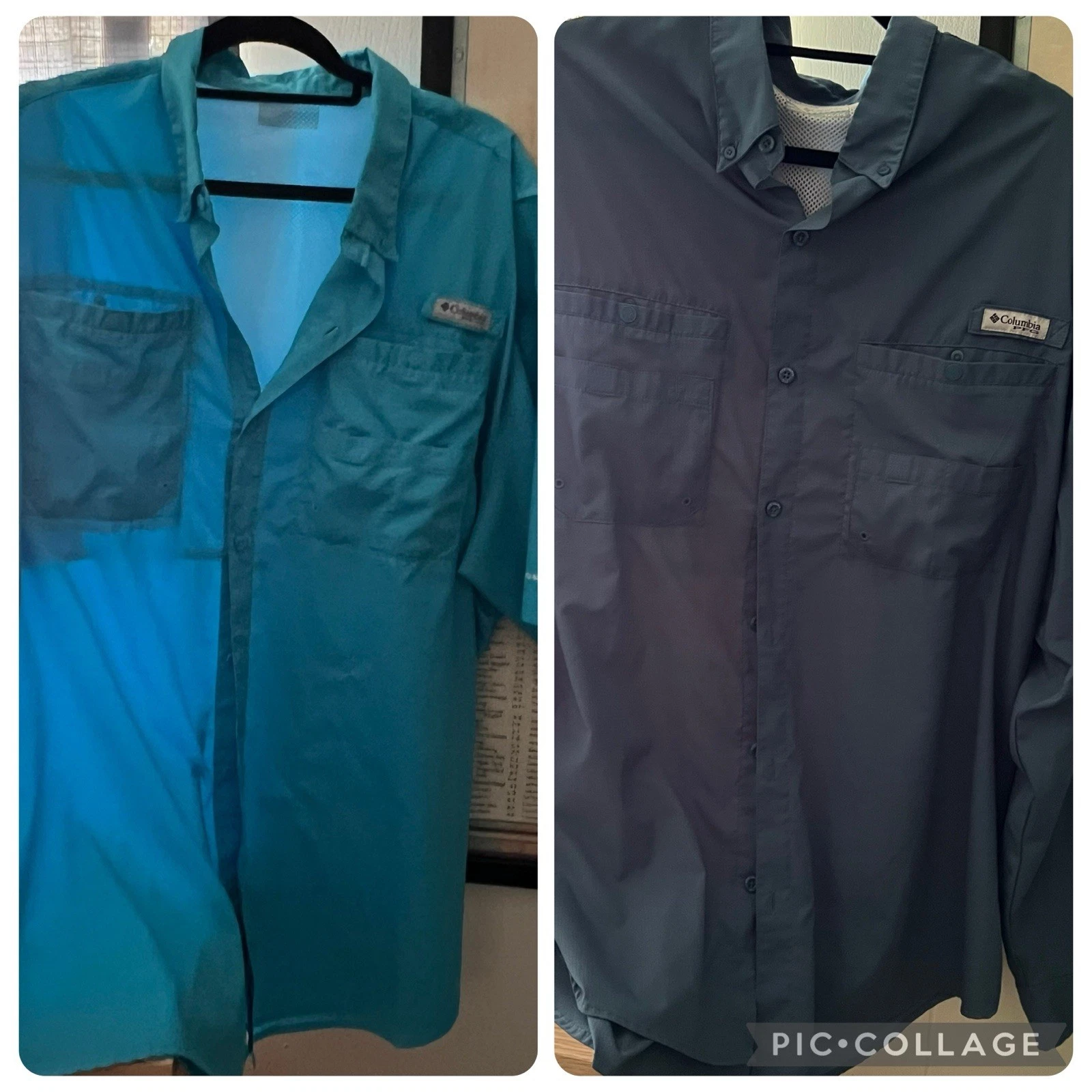 2 Columbia PFG Mens XXL Vented Shirt Fishing Gear Sun Protection 425