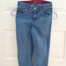 Levi's 511 Boys Slim Fit Jeans Size 12 Blue Denim Medium Wash Stretch