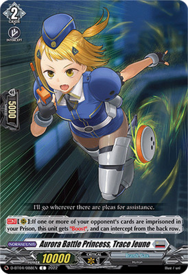 Aurora Battle Princess, Trace Jeune - D-BT04/088EN - C Nm-Mint, English Vanguard