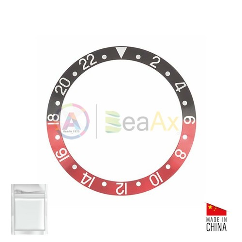 Inserto in alluminio per ghiera Rolex GMT Master II Nero / Rosso 16760 |  eBay