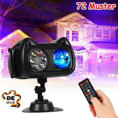 Projektor Weihnachten Sternenhimmel LED Laser Außen Wand Strahler Deko