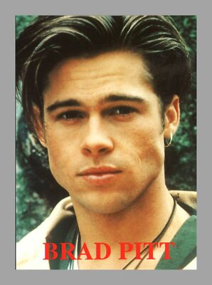 BRAD PITT | Schauspieler | moderne Starpostkarte 70er bis 90er Jahre