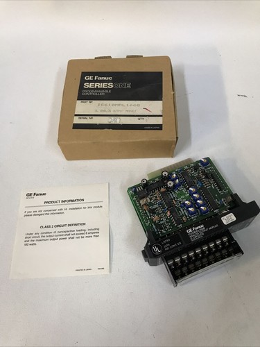 GE Fanuc IC610MDL166B Series One Programmable Analog Output Module 2 Circuits - Picture 1 of 7