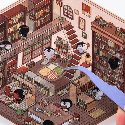3D Sticker DIY Three-dimensional Cabin Scene Stacking and Pasting Account U M4T6 - Picture 21 of 30