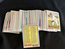 1978 topps baseball card lot 100 Different Cards Ex