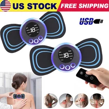 Portable Mini Electric Neck Back Massager Whole Body Massage Patch Stimulator 
