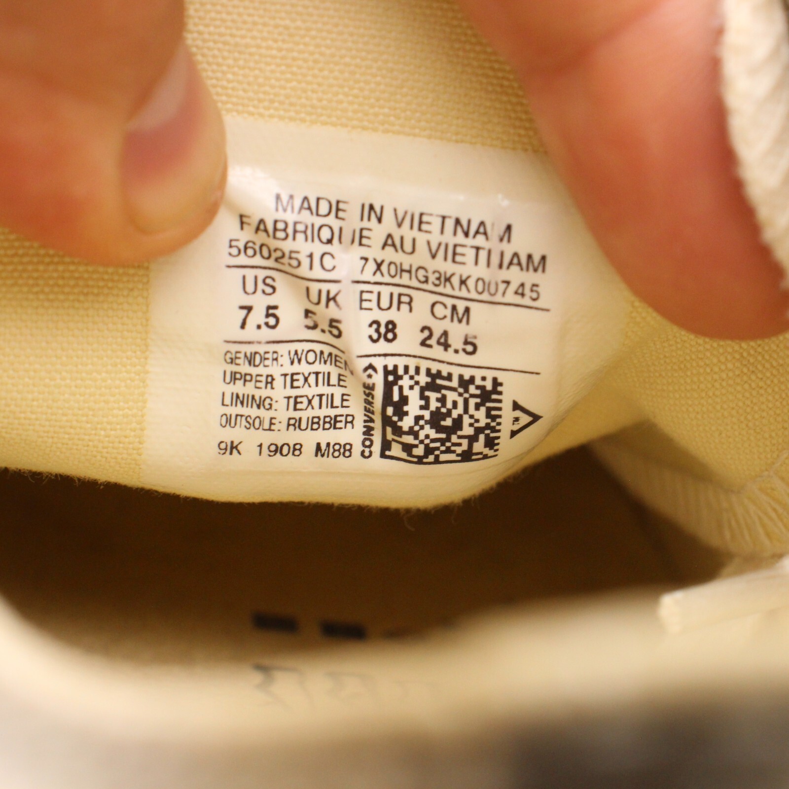 Converse CTAS Lift Women's Size 7.5 White Casual Shoes Sneakers 560251C thumbnail 3