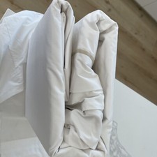RALPH LAUREN ORGANIC KING DUVET COVER, Coastal Sand Border,see Details