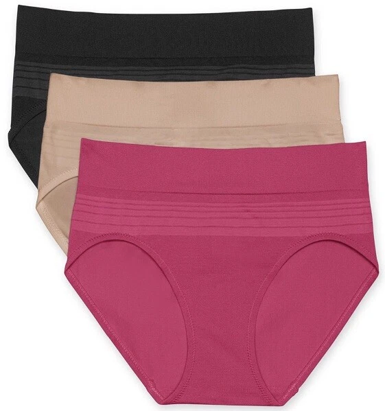 Lot Of 3 Warner's No Muffin Top Seamless Hipster Panties, Size 9/2XL, NWT