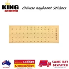 Top Quality Japanese Transparent Keyboard Stickers Golden Letters Au Stock