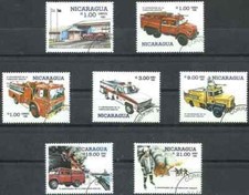Timbres Pompiers Nicaragua 1379/81 PA1116/9 o (49542AO)