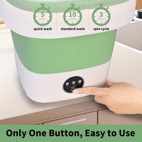 15L Portable Mini Washing Machine with 3 Cleaning Modes - Foldable & Compact - Picture 9 of 9