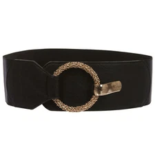Women's 3" (75 mm) Wide High Waist Fashion Stretch Belt