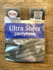 Pantyhose Ultra Sheer 7502 Off Black One Size 5 2 -5 8 100-160lbs. 100 Nylon