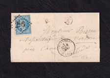 [Marcophilie] - Balleroy - [GC 296, boîte rurale K, type 16] - 1871 - TBE