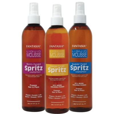 IC Fantasia Liquid Mousse Spritz Super, Firm or Mega Hold Hair Spray 10 fl oz