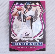 Aaron Rodgers📈2020 Prizm Draft Picks Crusade Purple Prizm #10 Green Bay Packers
