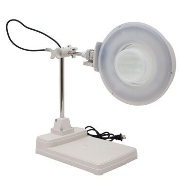 20x Benchtop Magnifier Lamp Cross Holder Magnifying Glass Read Repair ...