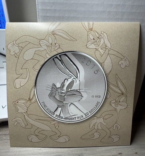 2015 Canada $20 Fine Silver Coin - Bugs Bunny w Original Packaging & COA
