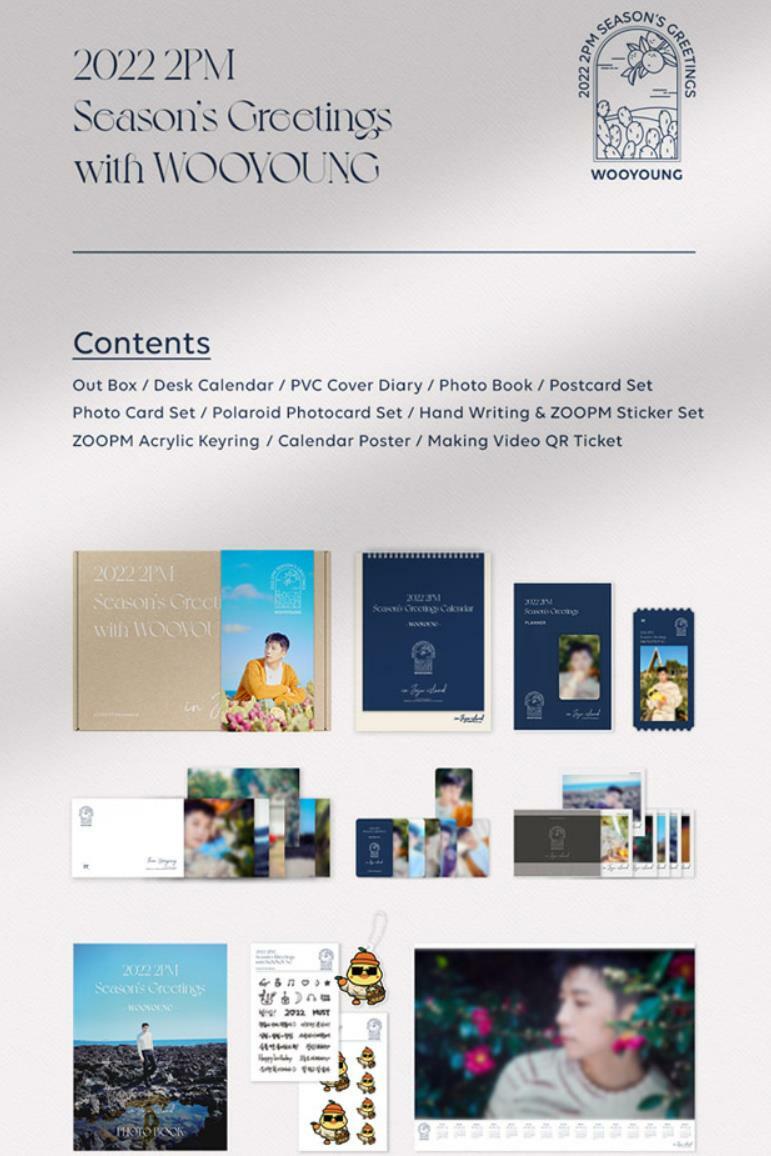 2PM - 2PMウヨン　Season&#39;s Greetings 2022 2PM WOOYOUNG 2022 SEASON'S GREETINGS BOX + PHOTOCARD SET | eBay