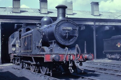 32503 E4 Class 0-6-2T at Brighton Mpd British Rail 6x4 Quality Steam Rail Photo