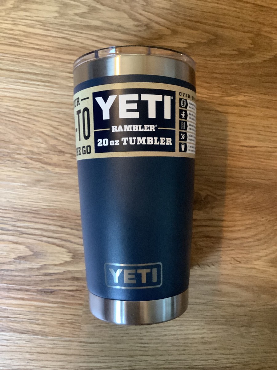 【正規品】新品 YETI RAMBLER 20oz TUMBLERネイビー Yeti Rambler 20oz Tumbler w/Magslider Lid, Navy. NEW GENUINE