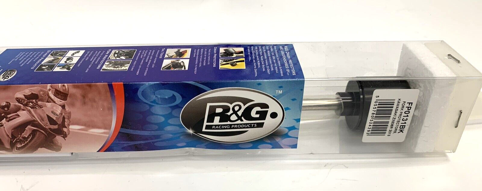 R&G Racing Black Aero Crash Protectors | Kawasaki ZX6-R 2020 + Fork Protector