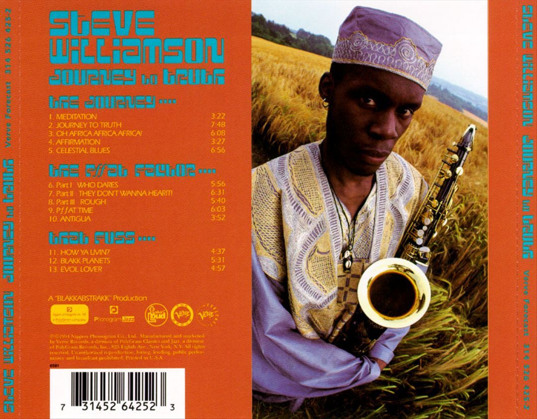 Stevie Williamson: Journey To Truth: CD Stevie Williamson: Journey To Truth: CD