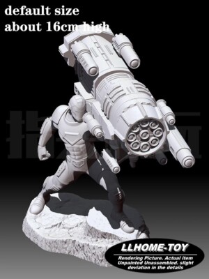 Anime movie Iron Man take Proton Collider battle Resin 3D Print GK Kit Figure