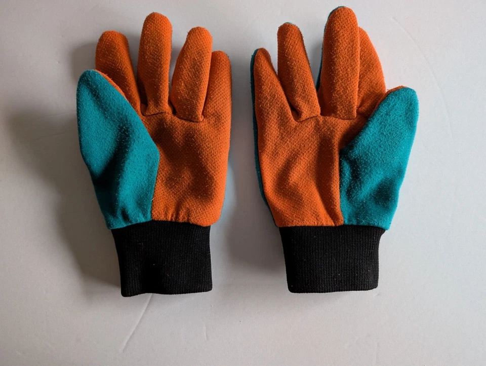 Guantes utilitarios deportivos con logotipo del equipo Miami Dolphins talla juvenil Foto 2 de 4