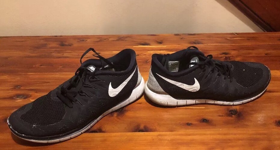 Nike Free 5.0 Women’s 642199001 Running Shoes Size 11 Black White eBay