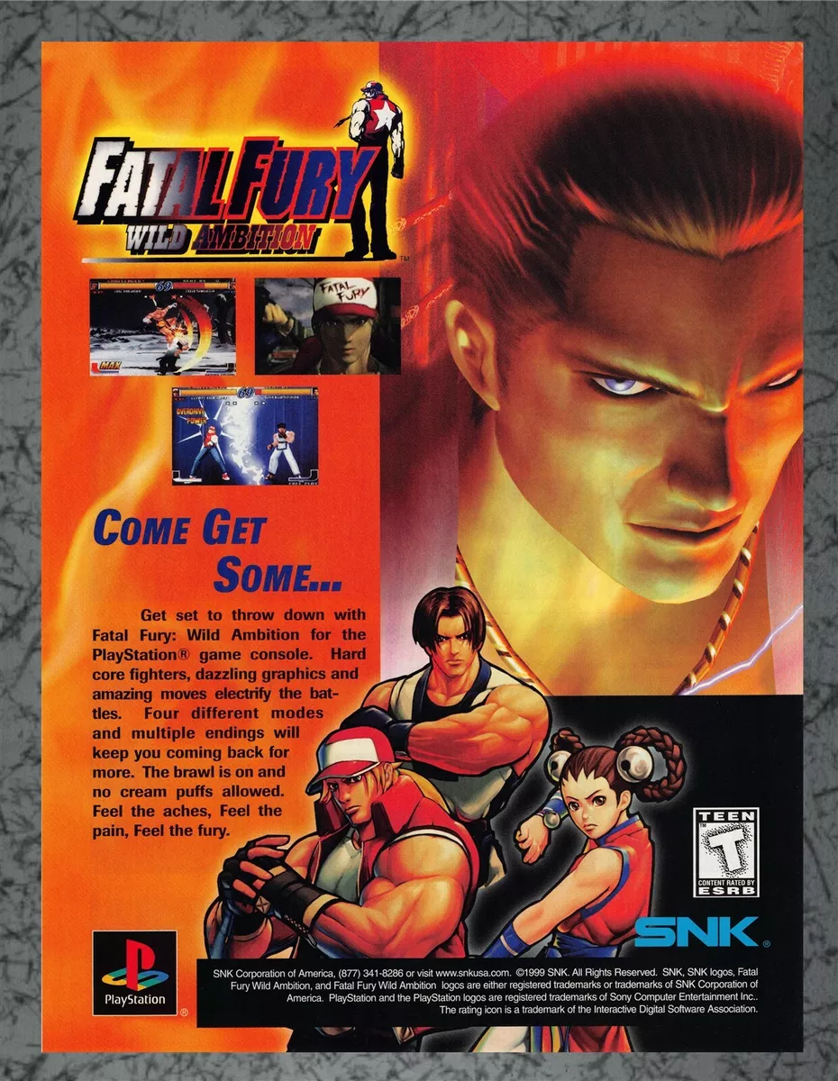 Fatal Fury: Wild Ambition (PlayStation)【Longplay】 