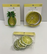 Ashland Summer Fruit Faux Lime Slices, 5 Pack, Decor ~ Crafts & 2 Cookie Cutters