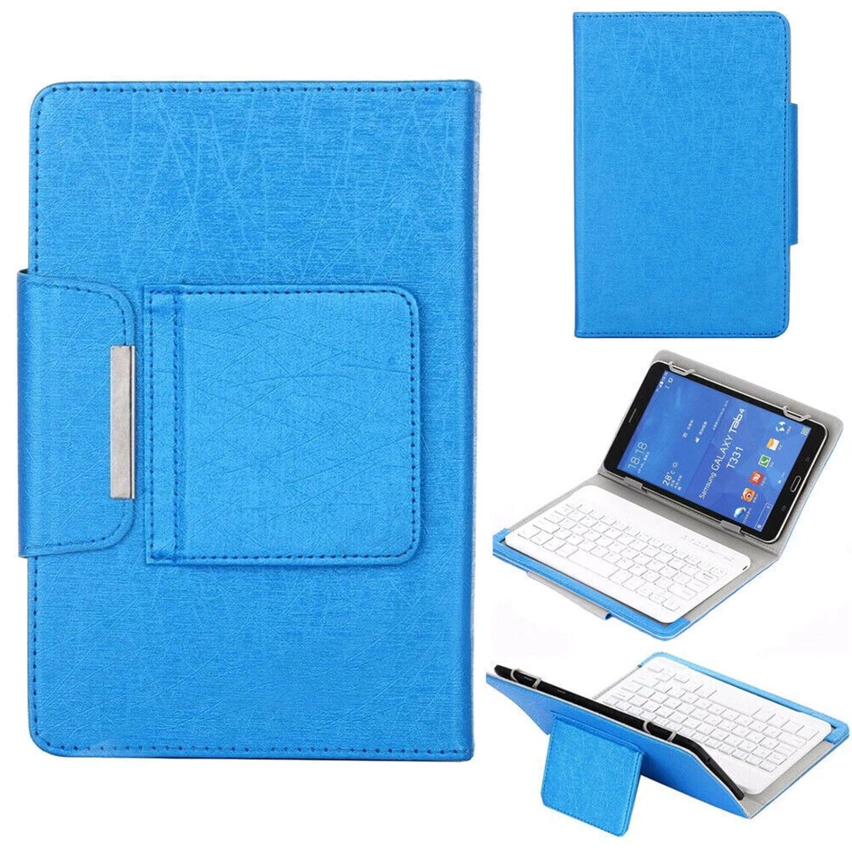 Wireless Keyboard Case Cover Shell For Samsung Galaxy Tab A/E/S 7.0" /10" Tablet - Image 3 of 4