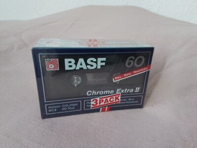 3 Pack NEU & OVP MC Kassette Cassette: BASF Chrome, UDII CD 60