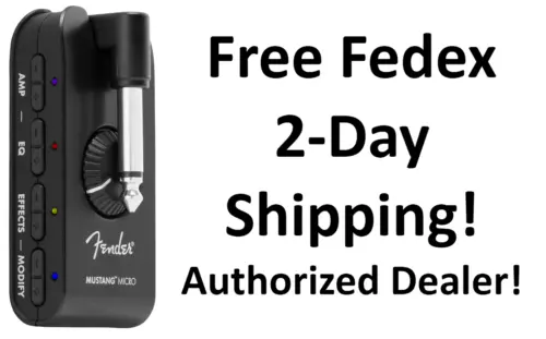 New Fender Mustang Micro Personal Headphone Guitar Amplifier