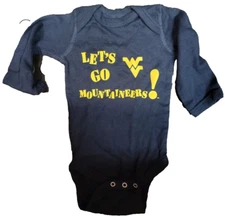 Two Feet Ahead Baby Bodysuit Creeper West Virginia Mountaineers  Newborn New