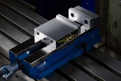 Tegara 4'' 440V CNC Milling Machine Vise 0.0004'' 6500lbs Clamp Force R[